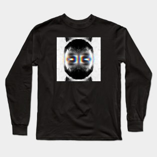 ANXIETY // Face glitches artwork Long Sleeve T-Shirt